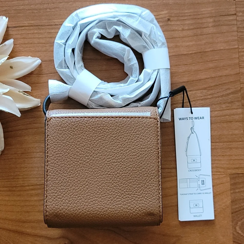 CALVIN KLEIN Caramel Kiera Rocky Road Crossbody - Picture 7 of 9